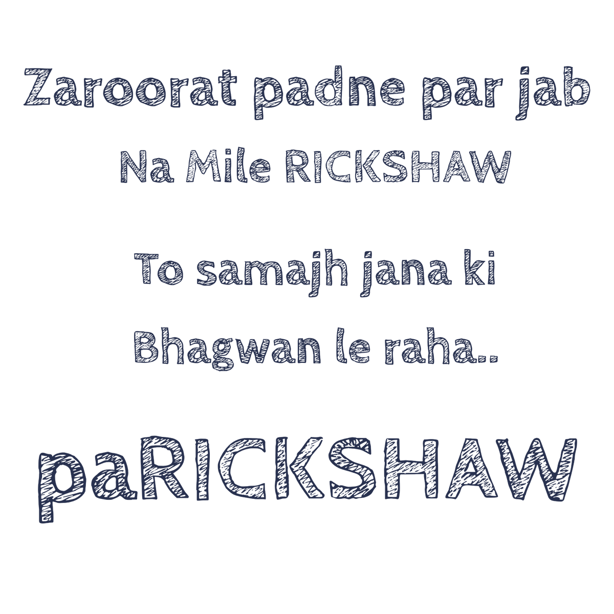 Parickshaw text